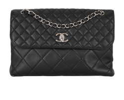 The Business Flap Bag, Lambskin, Black, 15825764, DB/B/E, 3*